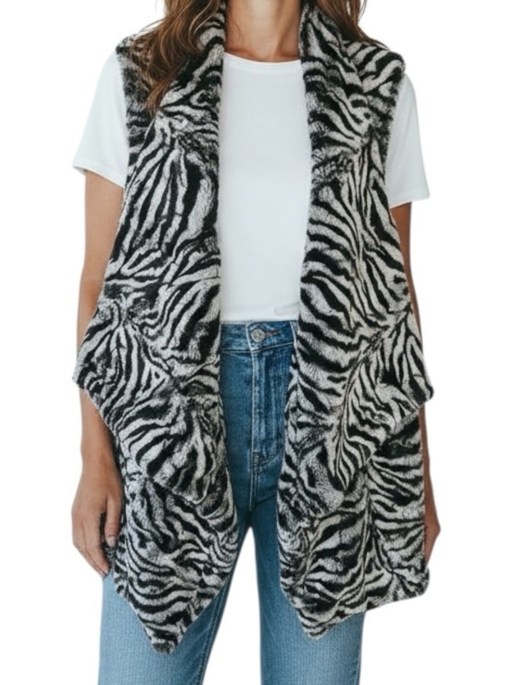 Michael Kors Women’s Faux Fur Open Vest